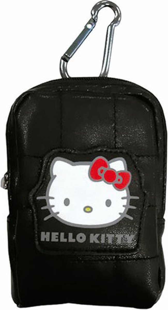 Hello Kitty Camera Tas - Zwart - Meisjes - Universele Tas voor mobieltelefoon - Fotoapparaat - MP3 player