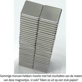 50 Vierkante neodymium magneetjes - 10 x 10 x 2 mm - neodymium magneet - koelkast - whiteboard