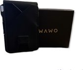 WAWO Pasjeshouder - Multifunctionele - Portomonnee - Zwart - Leer