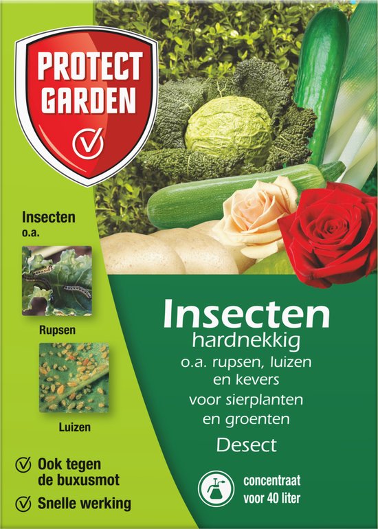 Protect Garden Desect Concentraat - 20 ml - Insectenspray tegen o.a. Luizen, Rupsen, Kevers en Buxusmot - Protect Garden