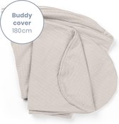 Doomoo Buddy Cover - Housse pour coussin d'allaitement Buddy - Coton Organique - 180 cm - Tetra Jersey Sand