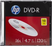 HP DME00085 DVD-R disc 4.7 GB 10 stuk(s) Slimcase