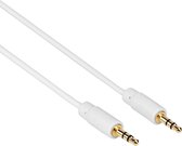 Jack Kabel 3.5 mm - Male to Male - Universeel - Wit - 2 meter - Allteq