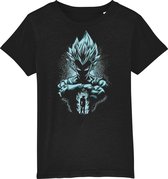 FanFix - Duurzaam - Fair Wear - Bio Katoen - Kinderen - Kinderkleding - Anime Shirt - Dragon Ball Shirt - Anime Merchandise - Vegeta  Dark - Dragon Ball T-Shirts - Anime Merchandis