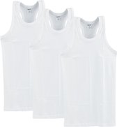 3 stuks SQOTTON halterhemd - 100% katoen - wit - Maat XL