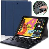 iPad 2019//2021 10.2 Inch Toetsenbord met touchpad Blauw