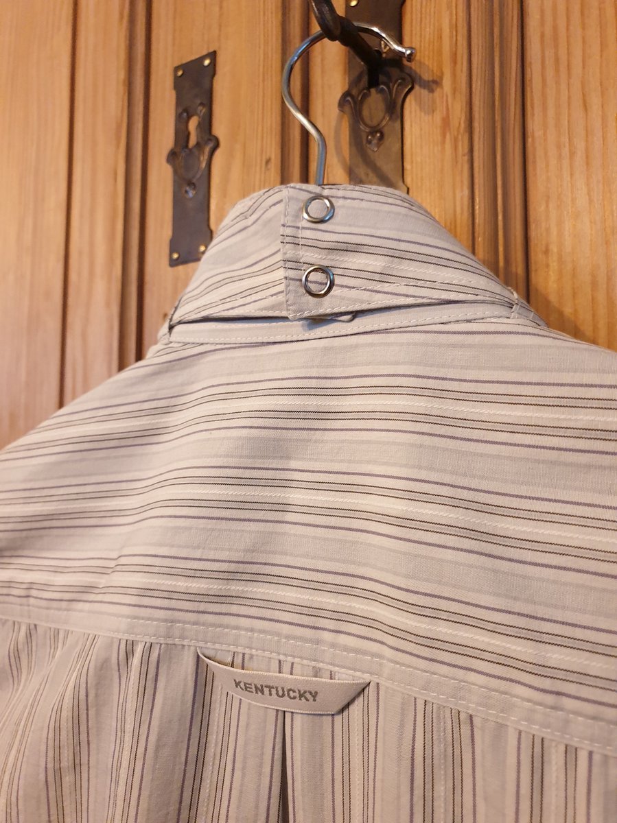 Wedstrijdblouse Kentucky gestreept - korte mouw - maat 42