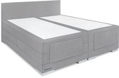 Beddenleeuw Boxspring Bed Julia - Elektrisch - 180x200 - Incl. Hoofdbord - Grijs