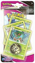 Pokémon Kaarten Sword & Shield Fusion Strike Premium Checklane - Rillaboom Thwackey Grookey + Pokemon Balpen + 5 Pokemon Stickers | Tin Boosterbox Elite Trainer Vmax Box Battle Styles Shining