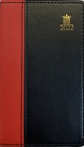 Ryam - Zakagenda - Euroking Two Tone - 2022 - Zwart met Rood - Week per 2 pagina's - 8x13cm