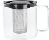 Theepot van glas van 1.3 liter met filter/infuser - Theepotten/theekannen