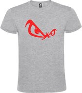 Grijs T shirt met "No Fear " logo print Rood size M