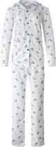 Dames pyjama Fine woman katoen en polyester gebloemd zwart M