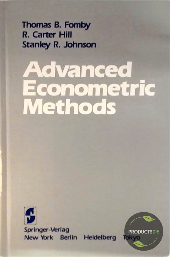 Boek cover Advanced Econometric Methods van Thomas B Fomby (Hardcover)