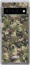 6F hoesje - geschikt voor Google Pixel 6 Pro -  Transparant TPU Case - Digital Camouflage #ffffff