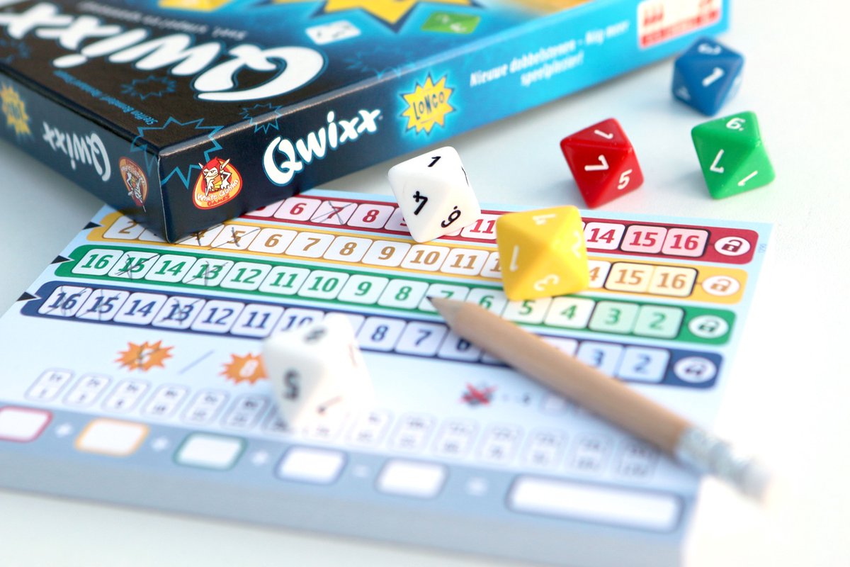 White Goblin Games Qwixx Longo - Dobbelspel met langere getallenrijen - Snel & spannend — afbeelding 4