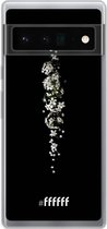 6F hoesje - geschikt voor Google Pixel 6 Pro -  Transparant TPU Case - White flowers in the dark #ffffff