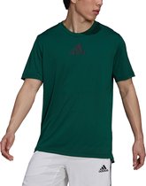 adidas - D2M 3-Stripes Back Tee - Primeblue Shirt-XL
