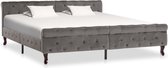 vidaXL Bedframe fluweel grijs 180x200 cm