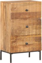 Decoways - Dressoir 45x30x75 cm massief mangohout