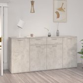 Decoways - Dressoir 160x36x75 cm spaanplaat betongrijs