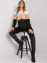 Zwart en wit chroom set met Dilva RUE PARIJS maat L/XL