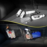 Opbergnet Auto - Auto Accessoires - Opbergtas - Auto Organizer - Bagagenet - Kofferbaknet - Elastisch - Zwart Netje