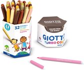 Giotto Huidskleur Stiften 32 Stuks - Huidskleur Viltstiften Skin Tones - Skin Color Marker - Skin Tones Stiften