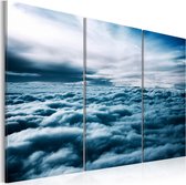 Schilderij - Dense clouds.