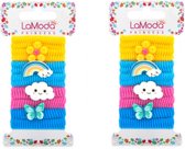 LaModa Princess - Kinder Haarelastiekjes - 16 stuks -