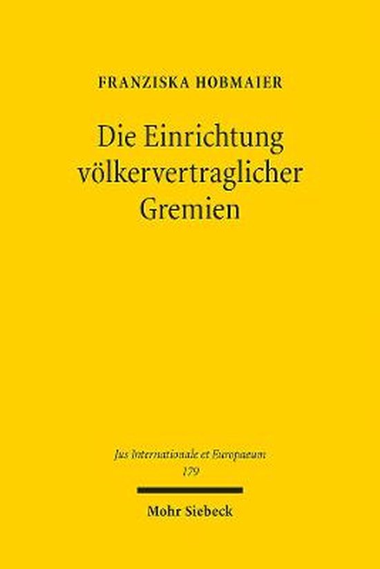 Jus Internationale et Europaeum- Die Einrichtung völkervert ... - cover
