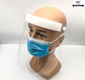 Faces Shield - Wit - Spatmasker - Herbruikbaar - Gezichtsbescherming - Gelaatsmasker