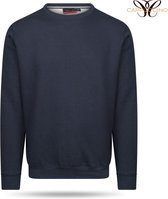 Cappuccino Italia - Heren Sweaters Sweater Navy - Blauw - Maat S