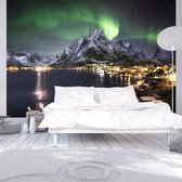 Fotobehang - Aurora borealis.