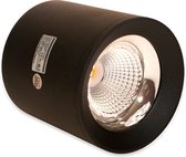 Opbouwspot LED Cilinder 5w Zwart