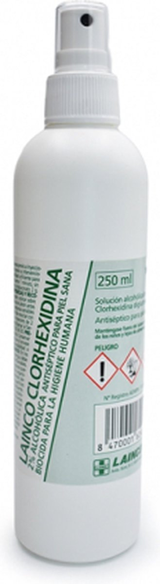 Goedkoopste 250 ML CHLOORHEXIDINE GLUCONAAT 2 alcoholische oplossing 0,2 SPRAY