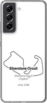 Geschikt voor Samsung Galaxy S21 FE hoesje - Silverstone - F1- Circuit - Siliconen Telefoonhoesje - Cadeau voor man