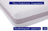 Aloe Vera - Eenpersoons Matras - MICRO POCKET NASA traagschuim 7 ZONE 21 CM - 90x210/21