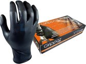 M-Safe 246BK Nitril Grippaz handschoen - zwart - maat S - 50 stuks