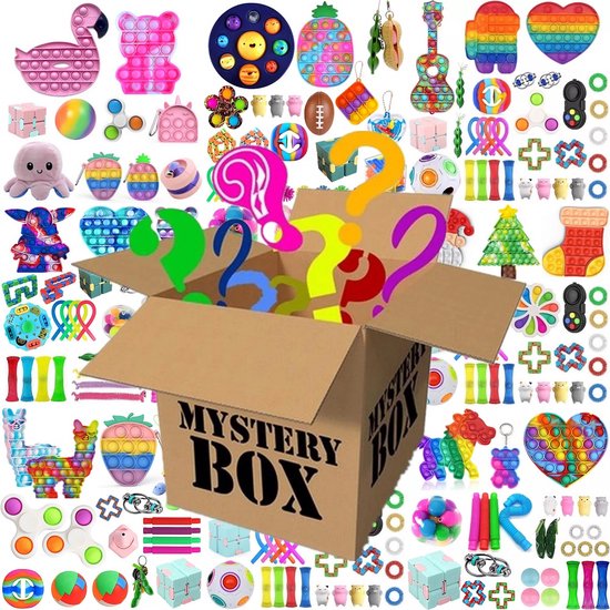 Afbeelding van Fidget Toys Surprise Pop it - Meisjes - Fidget Toys Mystery Box - Fidget Toys Pakket - Surprise Pop It - Fidget Cube - Fidget Spinner Pen - Fidget Toys Box - Mood Octopus speelgoed