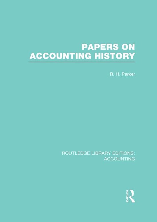 Papers on Accounting History - cover