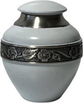 Mini Urn Delphi Engraved White 13749B