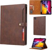 Apple iPad Pro 11 (2021) Hoes | Leren iPad Book Case | iPad Hoesje | Pasjes | Bruin