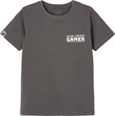 Name it t-shirt jongens - grijs - NKMbumka - maat 116