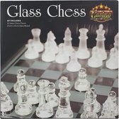 Glazen schaakspel 25x25cm