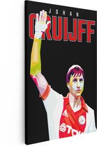 Artaza Canvas Schilderij Johan Cruijff bij Ajax - 20x30 - Klein - Foto Op Canvas - Canvas Print