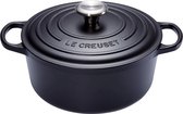 Le Creuset Gietijzeren ronde braadpan Mat Zwart 30cm 8,1l