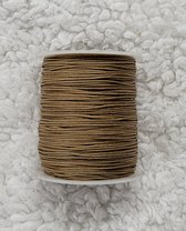 *** Verzending binnen 24 uur. Mosterd groen Rond Waxkoord Katoen 1 mm 2x5 meter = 10 meter, zonder spoel - sieraden maken - wax - koord - armband - draad - wrapped - wikkelarmband