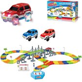 WOOPIE Car Track Autostrada met electrische auto's 240 pcs.