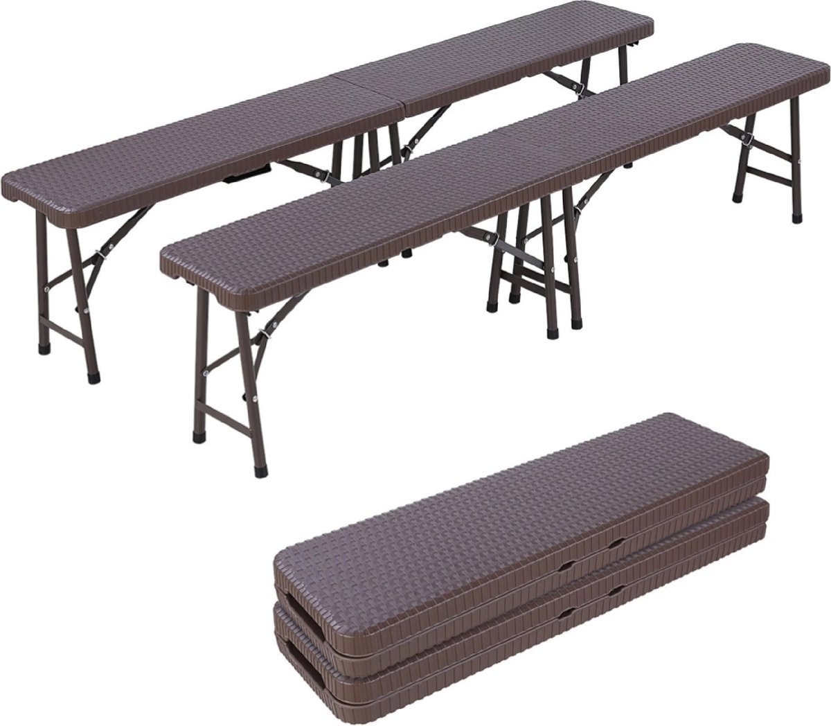 Campingbank / Tuinbank | Opvouwbaar | 180 cm - HandelsOnderneming